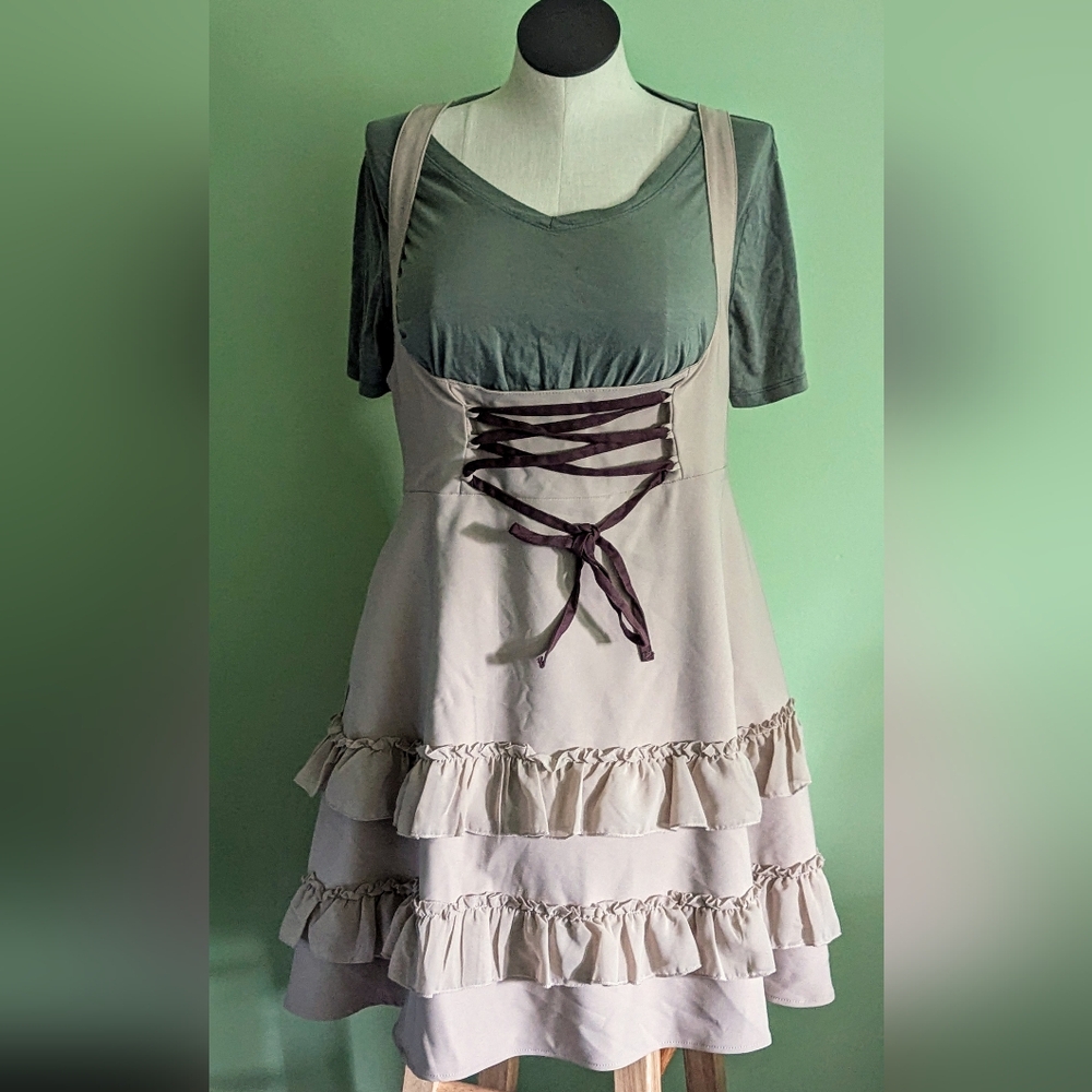 Thorn & Fable Cottagecore Corset Suspender Skirt